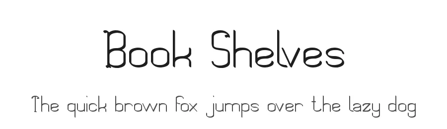 Book Shelves by weknow — Decorative Font