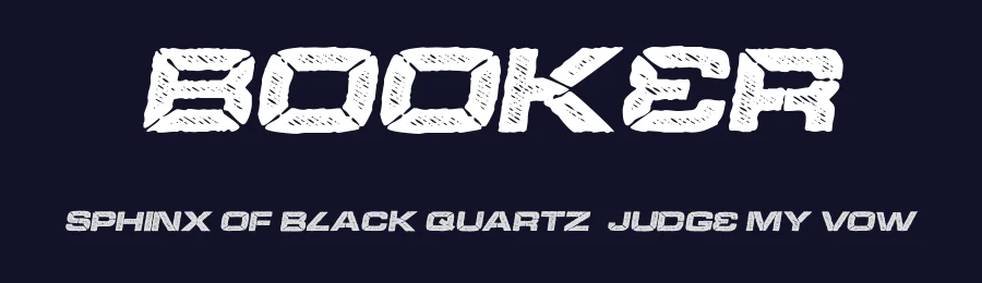 Booker by Billy Argel Fonts ® — Decorative Font — thumbnail 2