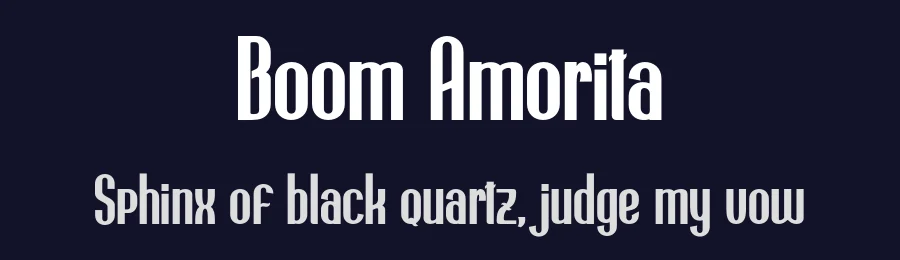 Boom Amorita by Bearytype — Sans Serif Font — thumbnail 2