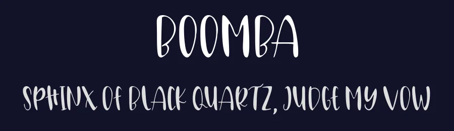 Boomba by Supersemar Letter — Decorative Font — thumbnail 2