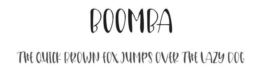 Boomba by Supersemar Letter — Decorative Font