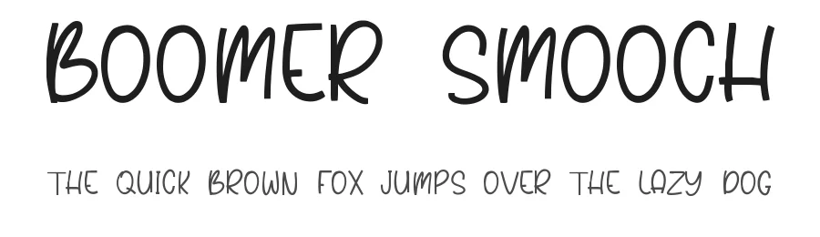 Boomer Smooch by Qwrtype Foundry — Decorative Font