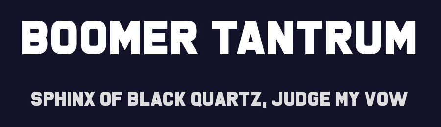 Boomer Tantrum by Chequered Ink — Sans Serif Font — thumbnail 2
