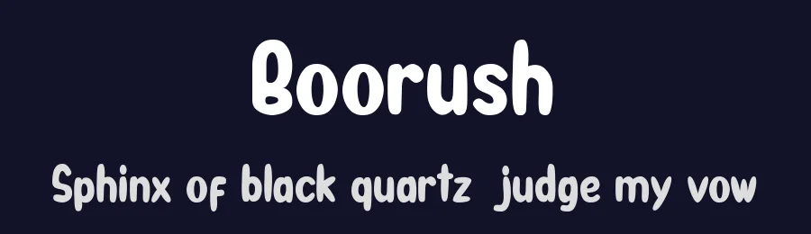 Boorush by Nurf Designs — Decorative Font — thumbnail 2