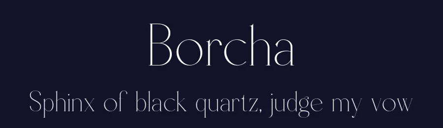 Borcha by Rmdndsign — Serif Font — thumbnail 2