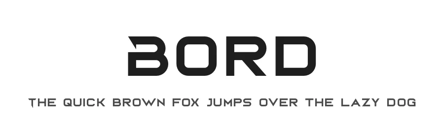 Bord by Linecreative — Display Font