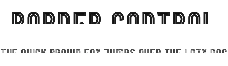 Border Control by Peter Wiegel — Decorative Font