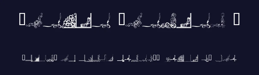 Border Corners 2 by FontFreak — Dingbats Font — thumbnail 2