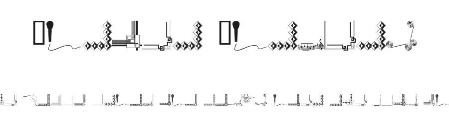 Border Corners by FontFreak β Dingbats Font