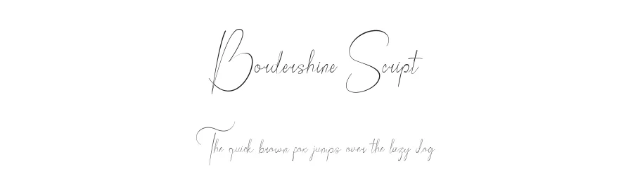 Bordershine Script