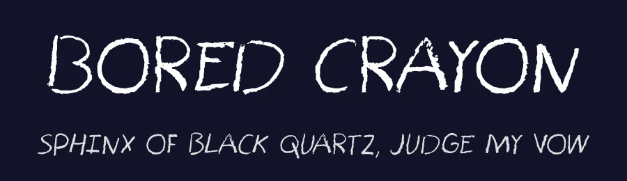 Bored Crayon by Sam K — Script Handwritten Font — thumbnail 2