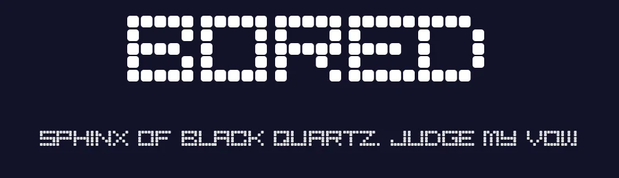 Bored by Pseudoroom — Display Font — thumbnail 2