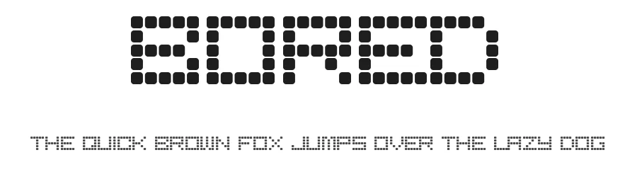 Bored by Pseudoroom — Display Font