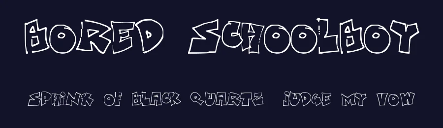 Bored Schoolboy by SDFonts — Script Handwritten Font — thumbnail 2