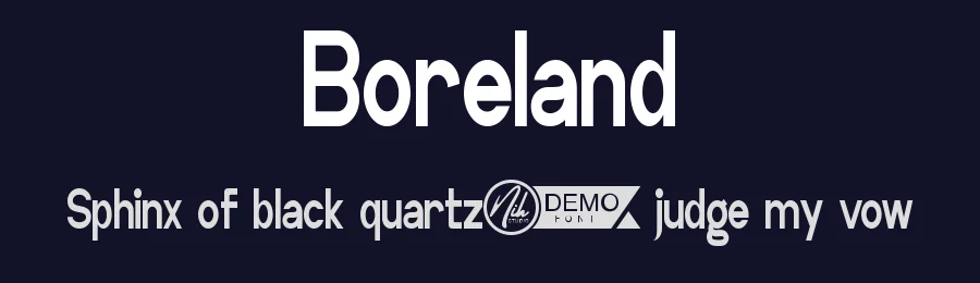 Boreland by NihStudio — Sans Serif Font — thumbnail 2