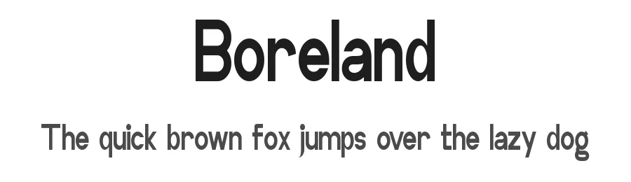 Boreland by NihStudio — Sans Serif Font
