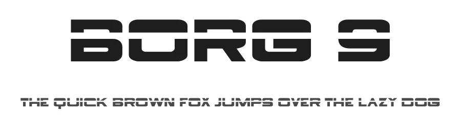 Borg 9 by Typodermic Fonts — Display Font
