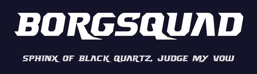 Borgsquad by Iconian Fonts — Display Font — thumbnail 2