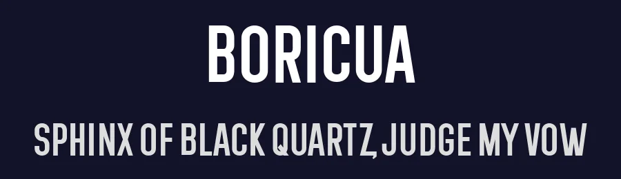 Boricua by Vladimir Nikolic — Sans Serif Font — thumbnail 2