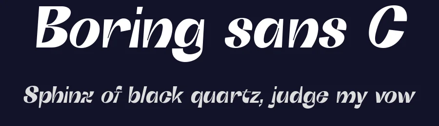 Boring sans C by Zetafonts — Decorative Font — thumbnail 2