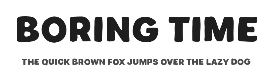 Boring Time by MJType — Decorative Font