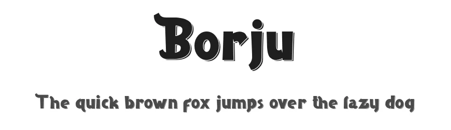 Borju by Kong Font — Decorative Font
