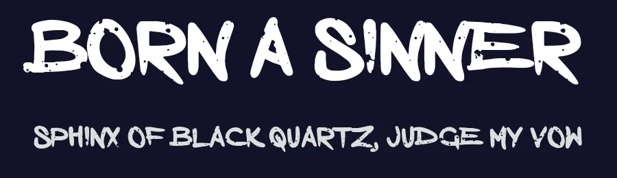 Born a Sinner by Murder Fonts — Script Handwritten Font — thumbnail 2