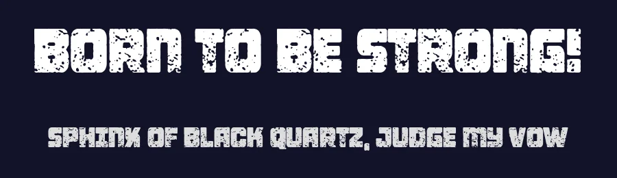 Born To be Strong! by Woodcutter — Decorative Font — thumbnail 2