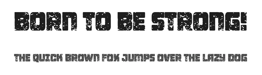 Born To be Strong! by Woodcutter — Decorative Font