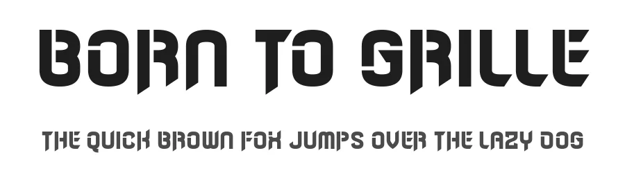 Born to Grille by Chequered Ink — Decorative Font