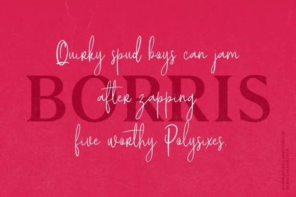 Borris Font by Maulana Creative — Script Handwritten Font — thumbnail 2