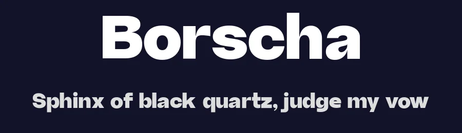 Borscha by Glyphminds Studios — Sans Serif Font — thumbnail 2