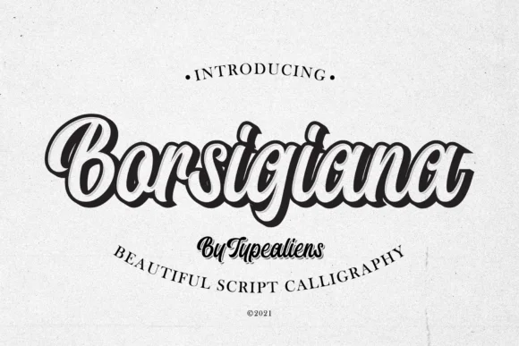 Borsigiana Font by typealiens — Script Handwritten Font