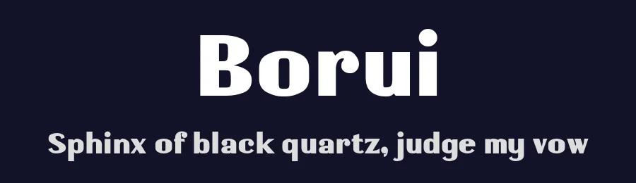 Borui by Wahyu & Sani Co. — Decorative Font — thumbnail 2