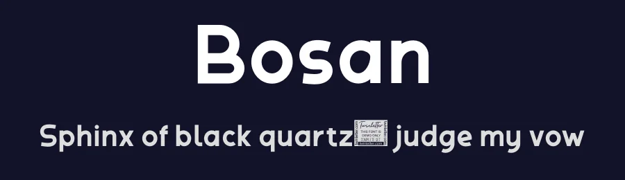 Bosan by twinletter — Sans Serif Font — thumbnail 2