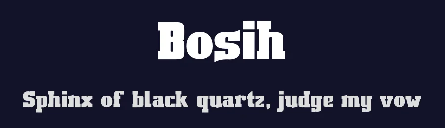 Bosih by Teguh Pranata — Serif Font — thumbnail 2