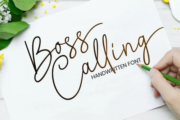 Boss Calling Font by khafalab — Script Handwritten Font