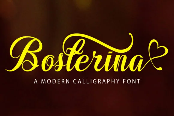Bosterina Font by gatype — Script Handwritten Font