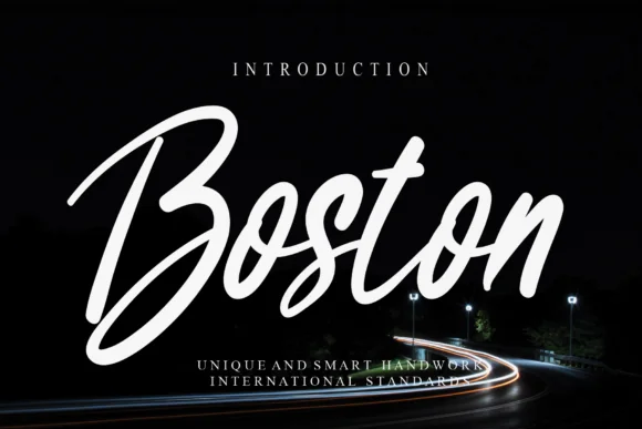 Boston Font by Misterletter.co by Misterletter.co — Script Handwritten Font