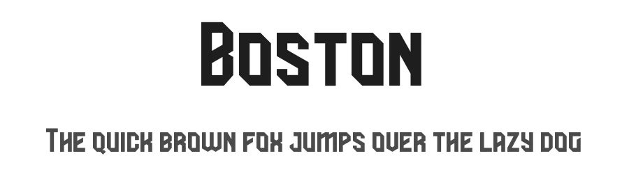 Boston by Eotype Type Foundry — Display Font