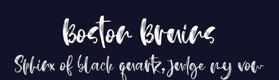 Boston Bruins by https://creativemarket.com/Besttypeco — Decorative Font — thumbnail 2