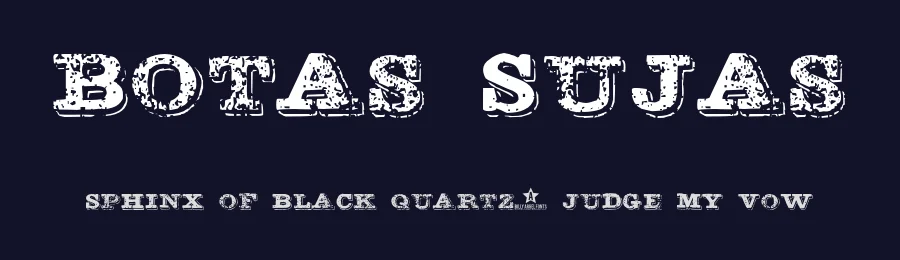 Botas Sujas by Billy Argel Fonts ® — Decorative Font — thumbnail 2