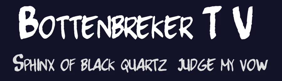 Bottenbreker T.V. by Sieb Boxmeer — Decorative Font — thumbnail 2