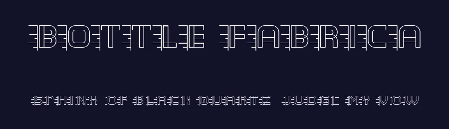 Bottle Fabrica by Vladimir Nikolic — Decorative Font — thumbnail 2