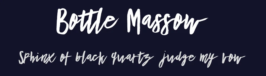 Bottle Massow by Maulana Creative — Script Handwritten Font — thumbnail 2