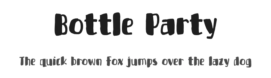 Bottle Party by Pizzadude β Decorative Font