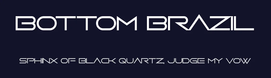 Bottom Brazil by Chequered Ink — Display Font — thumbnail 2