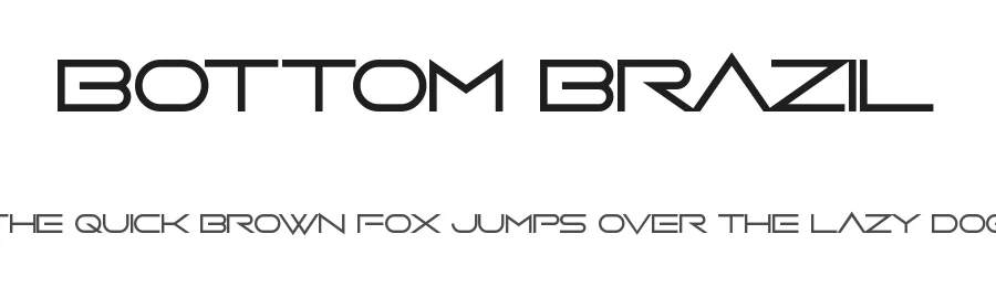 Bottom Brazil by Chequered Ink — Display Font