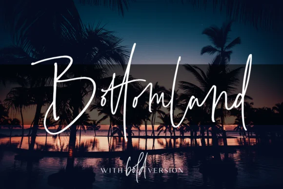 Bottomland Font by Dharmas Studio — Script Handwritten Font