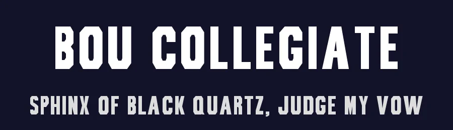 Bou Collegiate by Bou Fonts — Decorative Font — thumbnail 2